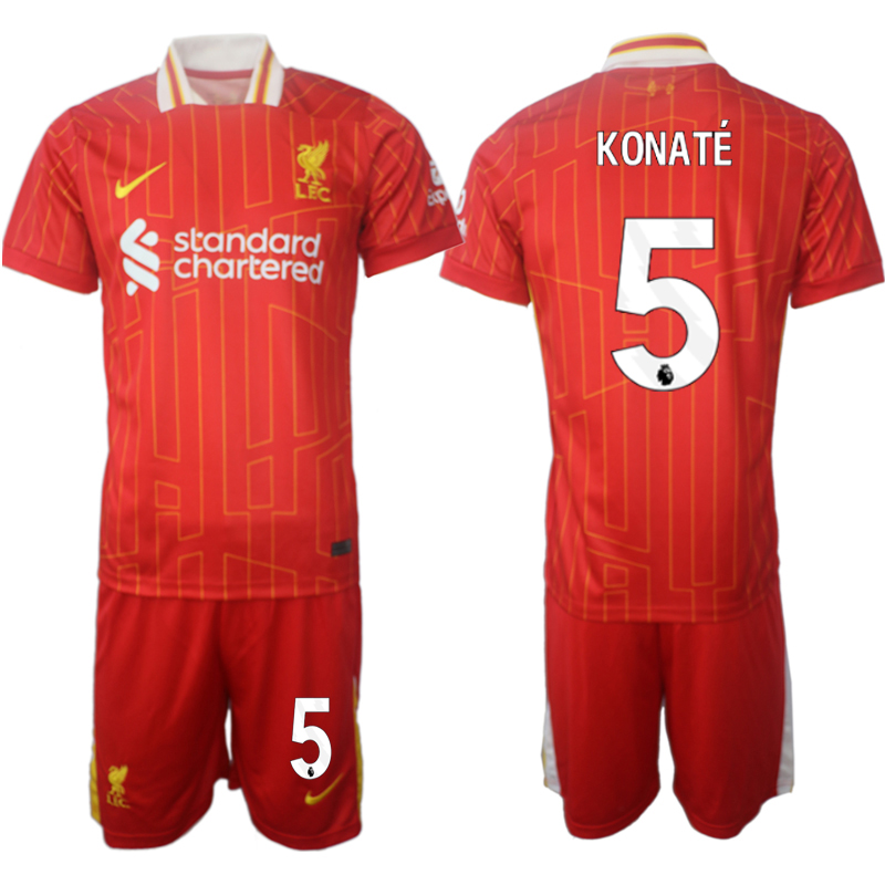 Men 2024-2025 Club Liverpool home red #5 Soccer Jersey->liverpool jersey->Soccer Club Jersey